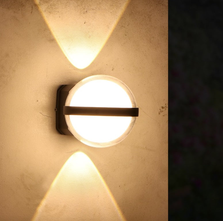 Aplique de Pared LED 10W - Diseño Moderno Circular - IP54 Exterior - Luz Cálida 3000K