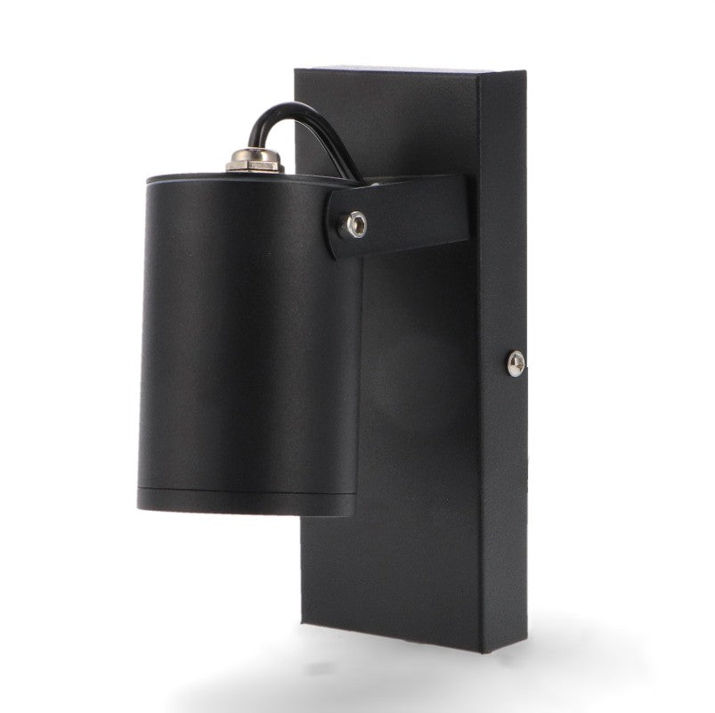 Aplique de Pared Exterior Negro Diseño Moderno para Jardín y Terraza - 1xGU10 - IP44 Negro