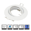 Aro Empotrable Redondo Basculante Blanco Para GU10 LY24-02