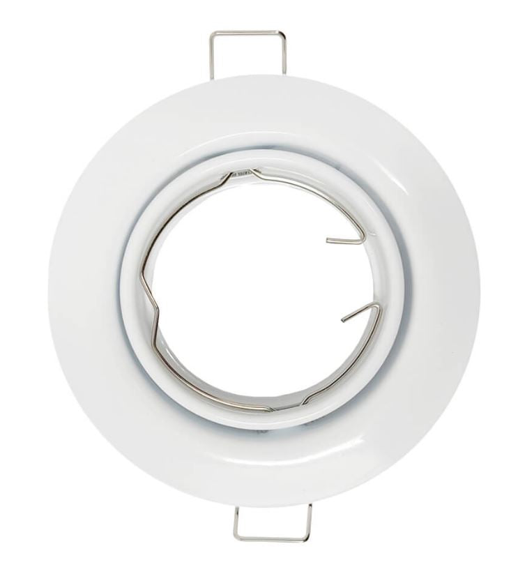 Aro Empotrable Redondo Basculante Blanco Para GU10 LY24-02