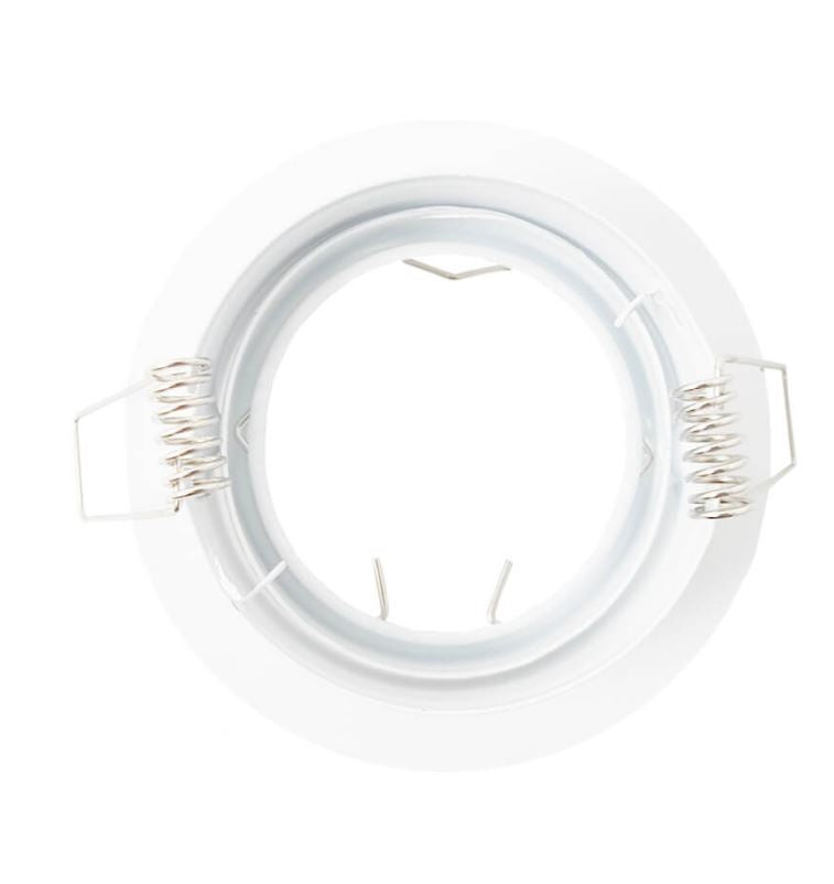 Aro Empotrable Redondo Basculante Blanco Para GU10 LY24-02