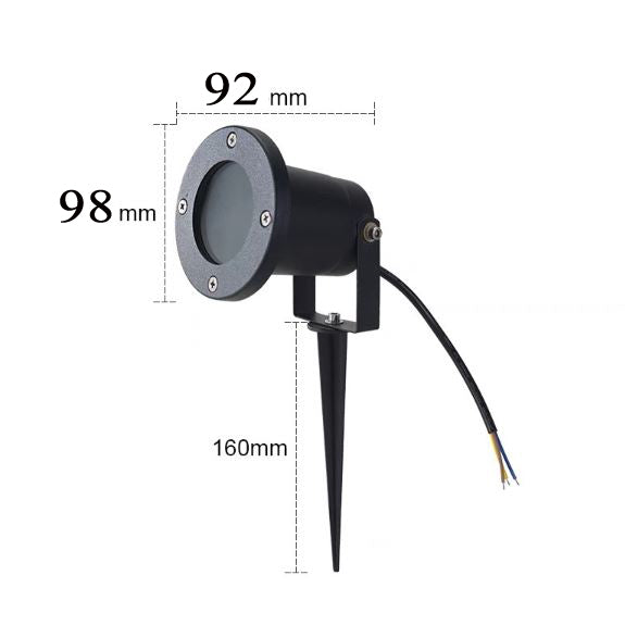 Foco de Jardín con Pincho para Bombilla GU10 - Impermeable IP54 - Ideal para Iluminación Exterior de Plantas, Caminos y Fachadas