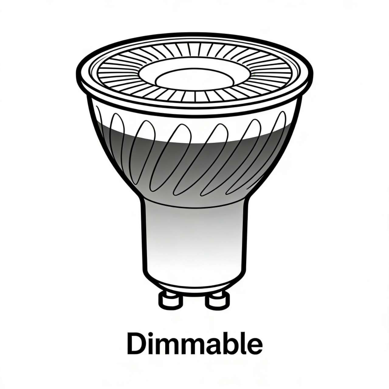 Bombilla LED GU10 7W 6000K Regulable (Dimmable)