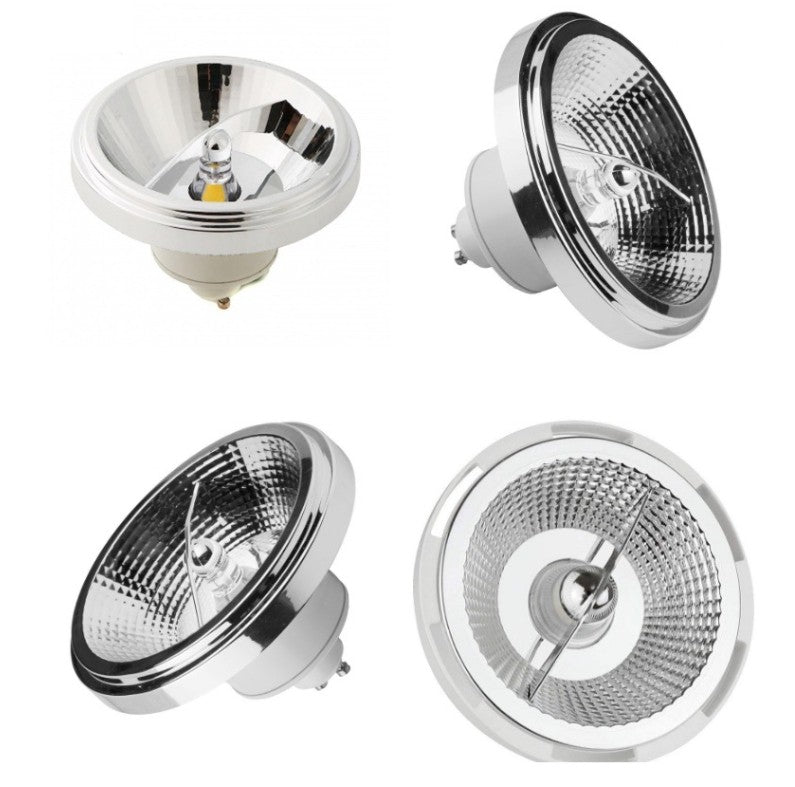 Bombilla LED AR111 GU10 15W PRO - Haz Estrecho 24º y Luz Cálida 2700K
