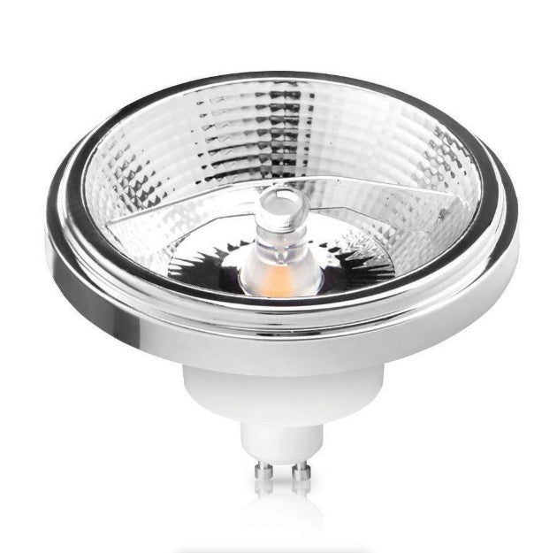 Bombilla LED AR111 GU10 15W PRO - Haz Estrecho 24º y Luz Cálida 2700K