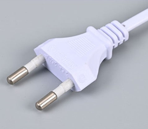 Cable de Conexión Plano con Interruptor y Enchufe Macho - 1.5 Metros (Blanco)