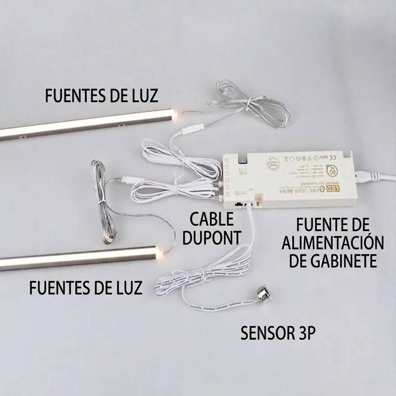 Cable Conector DuPont con Terminal de Conexion Rápido para Tira LED Neon Flex (1,80m) Ideal para Serie Munich