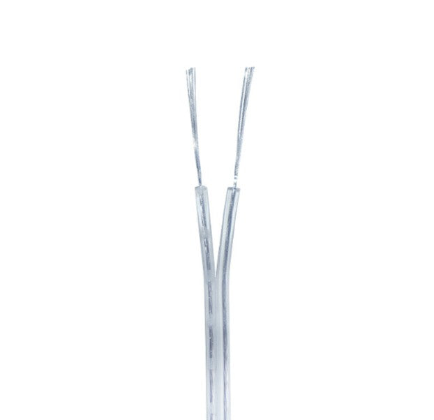 Cable Paralelo Transparente 2x0.5mm para Tiras LED Monocolor (Por Metros)