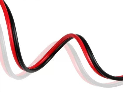 Cable Paralelo Rojo y Negro 2x0.5mm para Tiras LED (Por Metros)