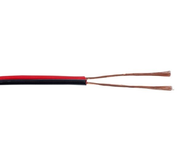 Cable Paralelo Rojo y Negro 2x0.5mm para Tiras LED (Por Metros)
