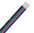 Cable Plano de 4 Hilos para Tiras LED RGB 4x0.25mm² (Por Metros)