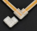 Conector de Empalme Rápido forma L para Tiras LED Monocolor PCB 8mm 2 Pines
