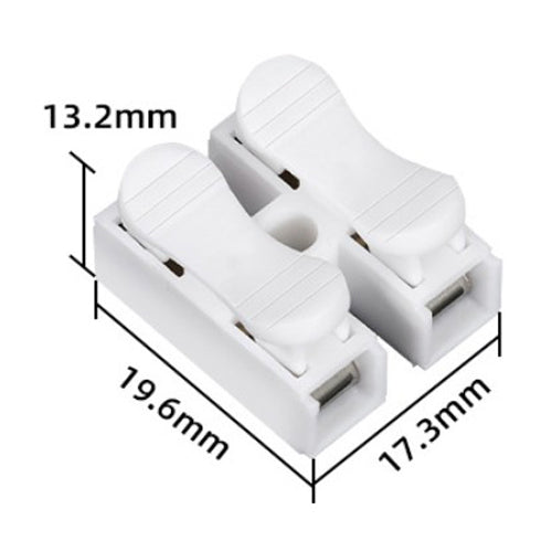 Clema de Conexión Rápida de 2 Polos - 10A / 250V