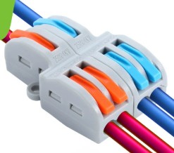 Conector Rápido de Palanca: 2 Entradas y 4 Salidas (0.08-4mm²)