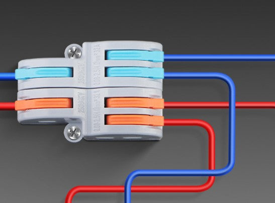 Conector Rápido de Palanca: 2 Entradas y 4 Salidas (0.08-4mm²)