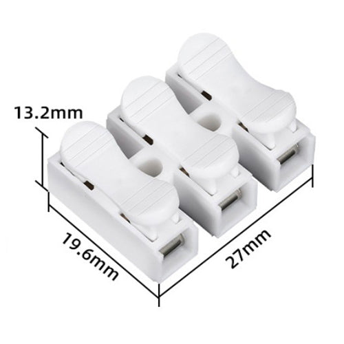 Clema de Conexión Rápida de 3 Polos - 10A / 250V