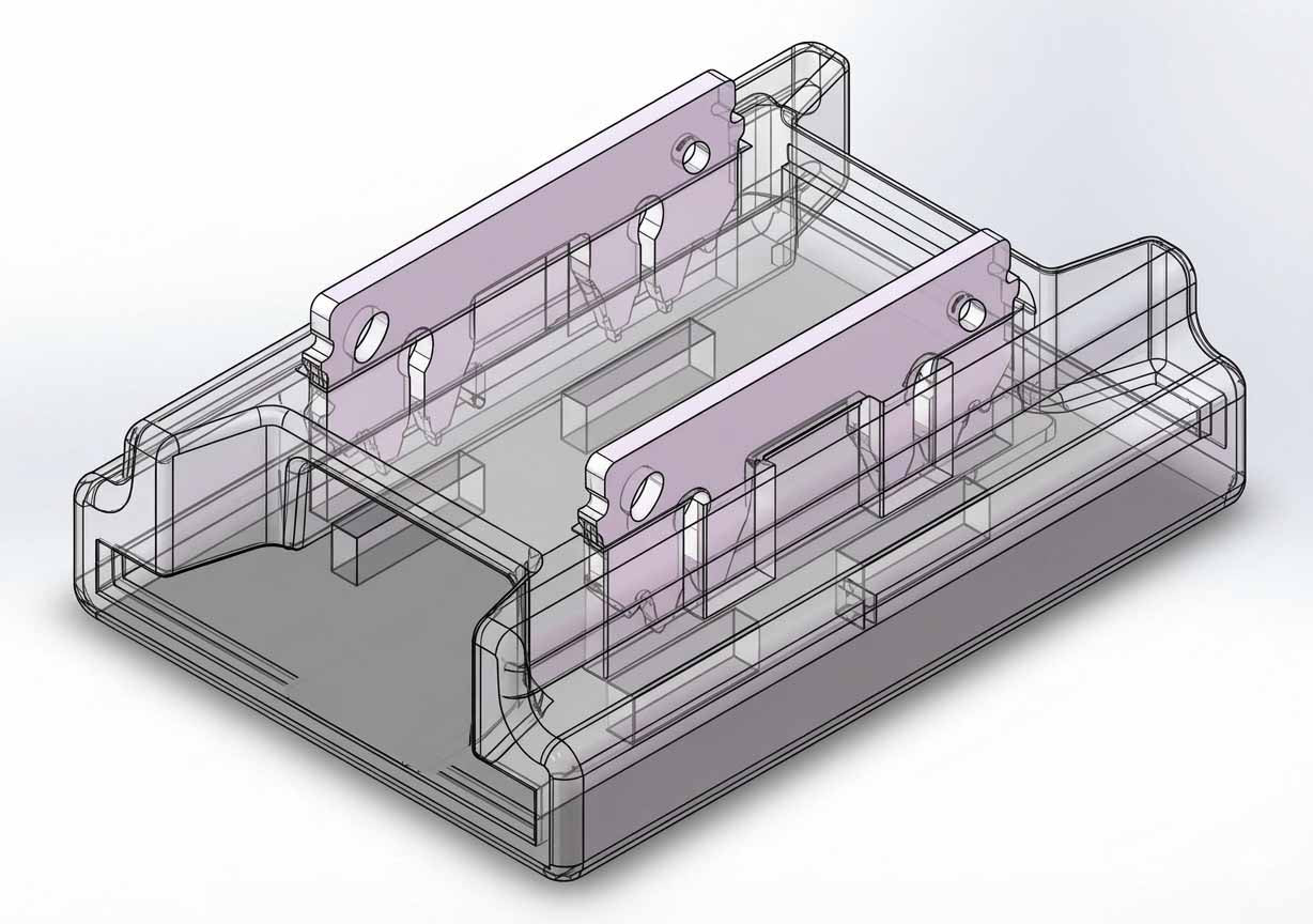 Conector Intermedio Recto Transparente para Tira LED 8mm - Sin Soldadura IP20