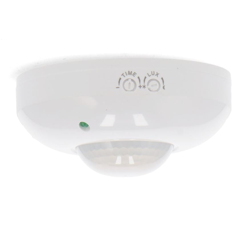 Detector de Movimiento PIR Infrarrojo 360º para Techo de Superficie