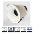 Foco LED Redondo COB 10W Blanco - Sistema CCT Seleccionable (3000K/4000K/6000K)