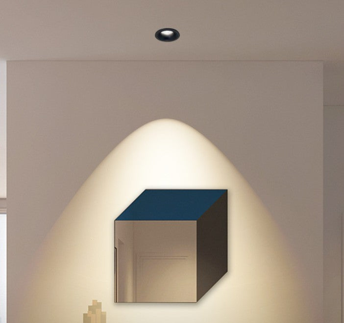 Foco LED Redondo COB 10W Negro - Sistema CCT Seleccionable (3000K/4000K/6000K)