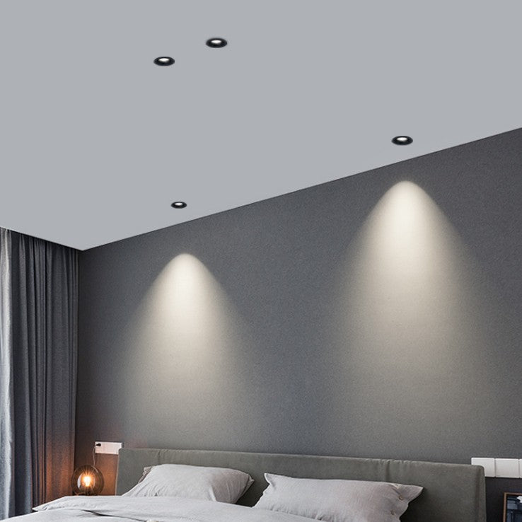 Foco LED Redondo COB 10W Negro - Sistema CCT Seleccionable (3000K/4000K/6000K)