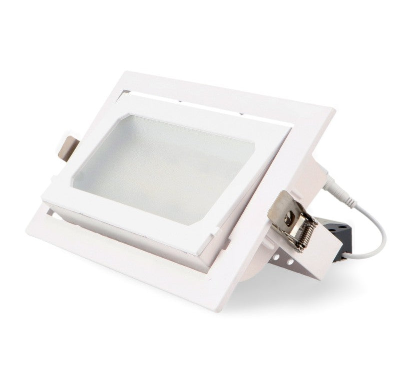 Foco Empotrable LED Rectangular Basculante 36W - CCT Seleccionable (3000K/4000K/6000K)