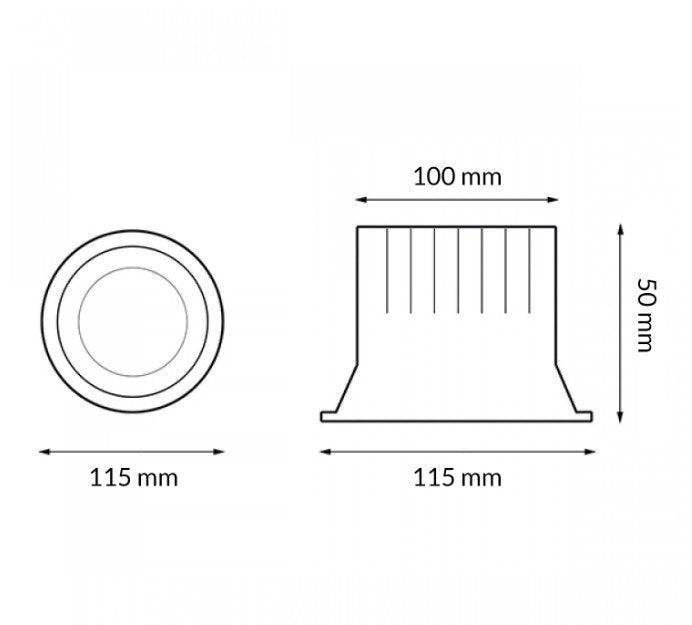 Foco LED 15W Empotrable Circular - CCT Seleccionable (3000K-4000K-6000K) - Blanco Pro