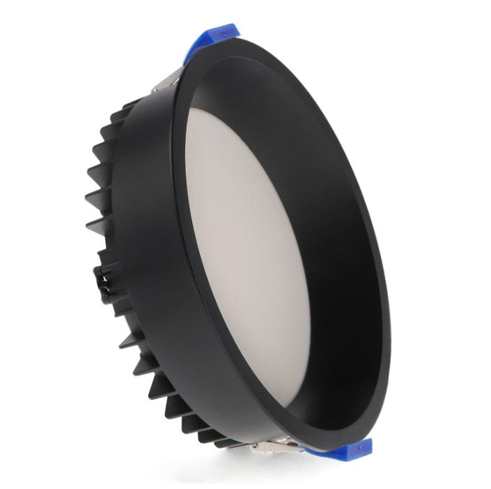 Foco LED 15W Empotrable Circular - CCT Seleccionable (3000K-4000K-6000K) - Negro Pro