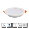 Foco LED 8W Redondo Empotrable 6000K Blanco Frío - Diseño Extraplano con Difusor Opal
