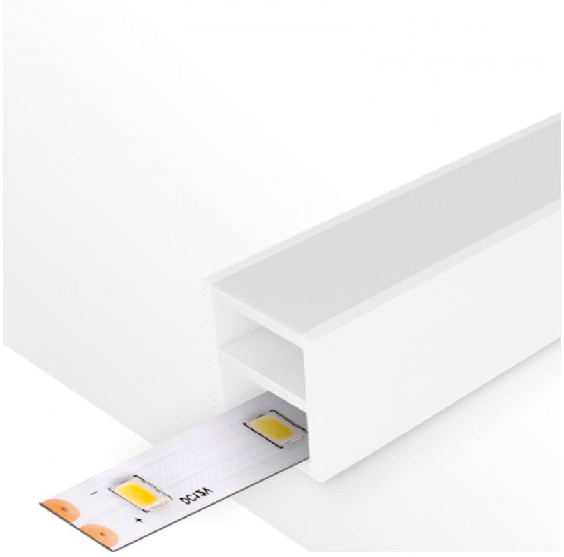 Funda de Silicona Flexible Cube 12x12 mm IP67 - Bobina de 20 Metros (Efecto Neón LED)