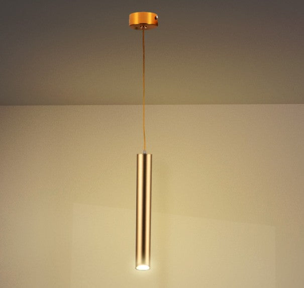 Lampara de Techo Colgante Dorado 1x GU10