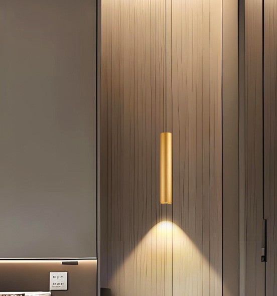 Lampara de Techo Colgante Dorado 1x GU10