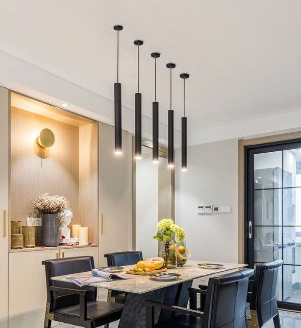 Lampara de Techo Colgante Negro 1x GU10