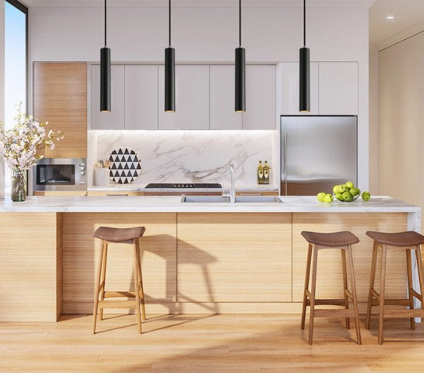 Lampara de Techo Colgante Negro 1x GU10