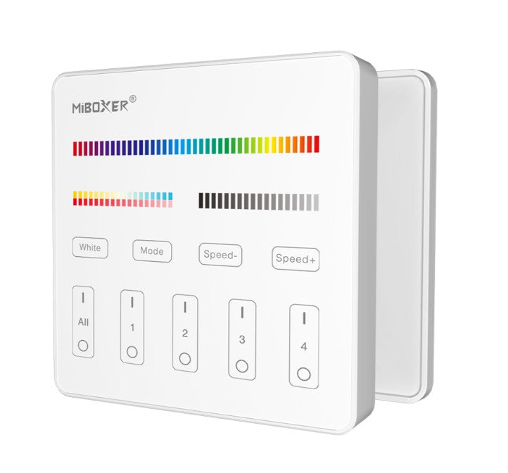Mando Panel Táctil RF B4 Blanco (RGB+CCT) 4 Zonas