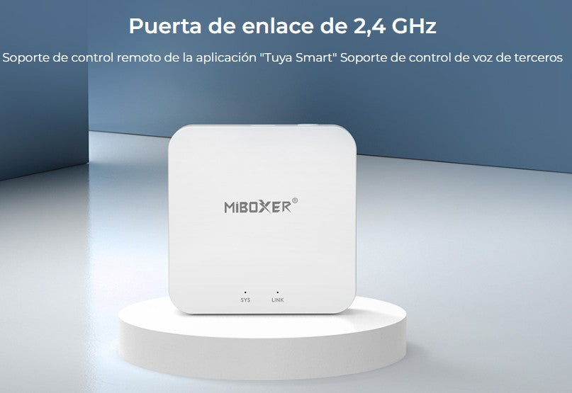 Gateway 2.4GHz Wi-Fi MiBoxer WL-BOX2 Puente de Control para Iluminación Inteligente
