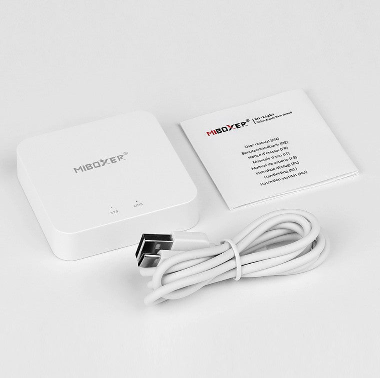 Gateway 2.4GHz Wi-Fi MiBoxer WL-BOX2 Puente de Control para Iluminación Inteligente