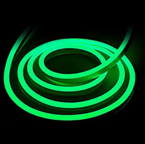 Neón LED Flexible 6x12mm 12V DC  Corte cada 1cm Color Verde Alta Densidad IP65 Precio por metro