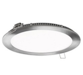 Panel LED Niquel Downlight 12W Redondo Empotrable Extraplano Corte 150mm