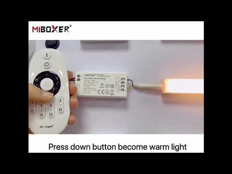 Kit de Control Pro para Tiras LED Monocromatica: Controlador + Mando a Distancia RF (12V-24V) 2.4Ghz