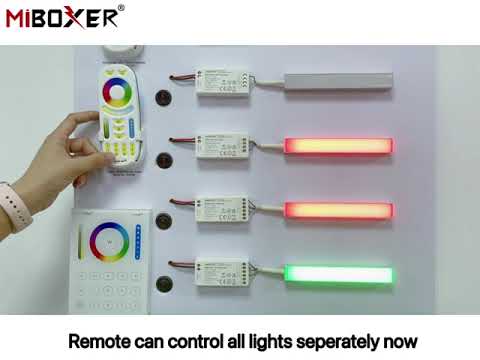 Kit de Control Pro para Tiras LED RGB+CCT: Controlador + Mando a Distancia RF (12V-24V) 2.4Ghz