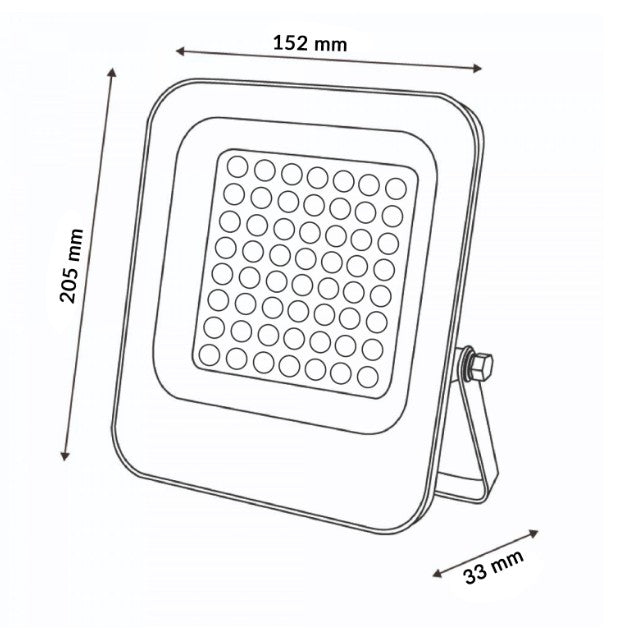 Foco Proyector LED Para Exterior IP65 30W Selector CCT