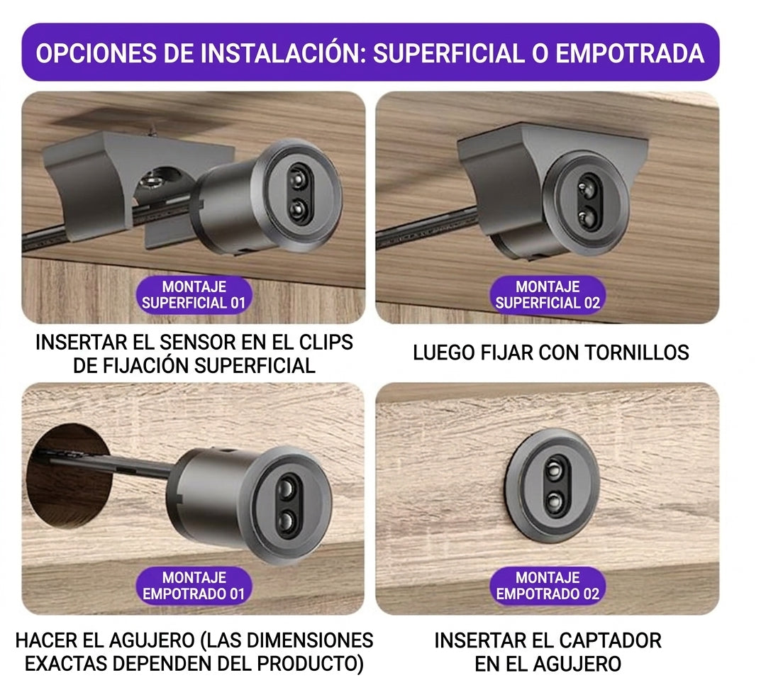 Sensor para Armarios Puerta Simple 12V-24V DC Serie.Munich