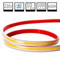 Tira LED COB 220V Directa 10W/m IP54 C/Autoadhesiva - Corte cada 10cm - Alta Densidad - 6000K Blanco Frio