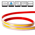 Tira LED COB 220V Directa 10W/m IP65 C/Autoadhesiva - Corte cada 10cm - Alta Densidad - 6000K Blanco Frio