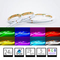 Tira LED COB 24V RGB + 6000K Blanco Frío IP20 19W/m 784chips/m Rollo 5 Metros
