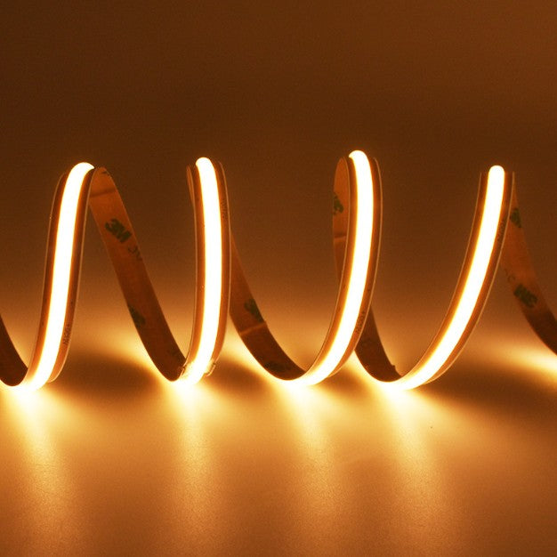 Tira LED 24V COB "Free Cut" | 13W/m - 10 Metros - IP20 - 2700K -Blanco Calido Intenso