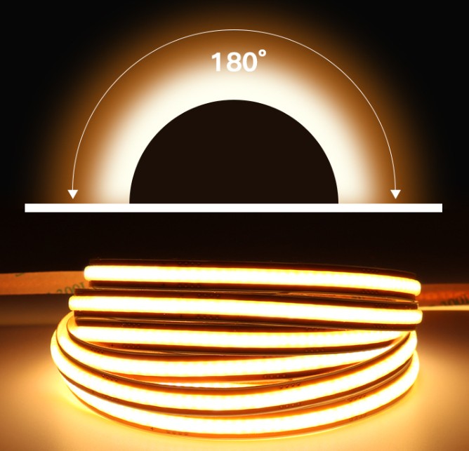 Tira LED 24V COB "Free Cut" | 13W/m - 10 Metros - IP20 - 2700K -Blanco Calido Intenso