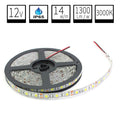 Tira LED 12V IP65-Exterior 3000K 14w/m 1300lm/m 60chips/m SMD5050 Rollo de 5 metros Anchura 10mm