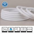 Tira LED COB 24V DC IP68 Sumergible - 10W/m - Rollo de 30m - Luz Neutra 4000K